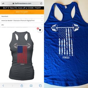 🏋🏻‍♂️🇺🇸American barbell racer tank🇺🇸🏋🏻‍♂️